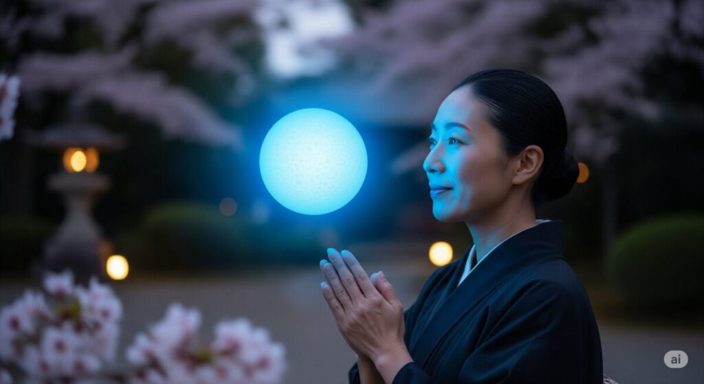幸運のサイン?青い光を見た時の心構え